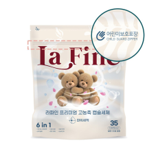 라파인 프리미엄 고농축 캡슐세제 6 in 1 파워세척 35캡슐 (일반, 드럼 겸용)
